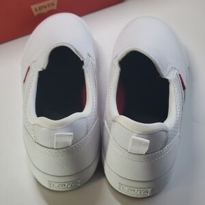 Levi's Shoes women's size 10 slip on perforated white mono flats Slip-on Nays